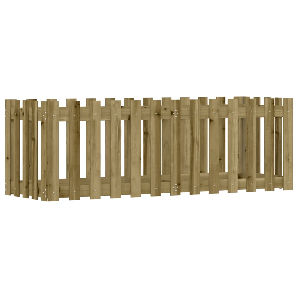 Vidaxl planter Forøget HEK -design 150x50x50 cm imprægneret træ