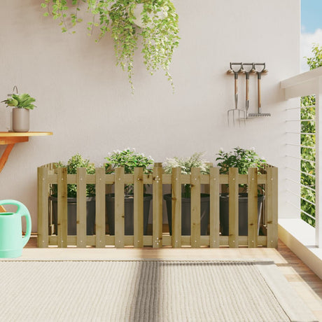 Vidaxl planter Forøget HEK -design 150x50x50 cm imprægneret træ