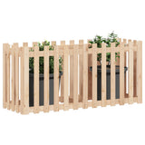 Vidaxx planter hævet med hegndesign 150x50x70 cm fyrretræ træ