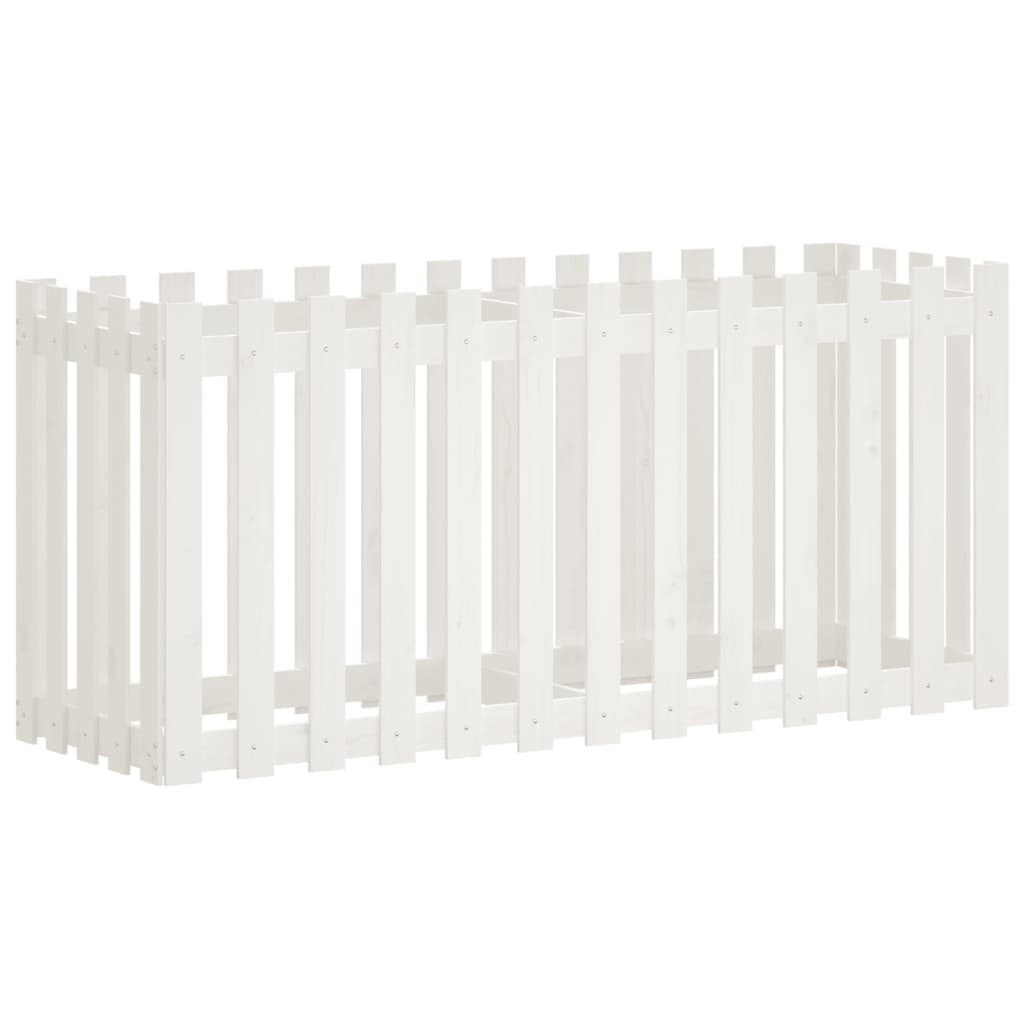 Vidaxl planter Insent Hek Design 150x50x70 cm fyrretræ hvid