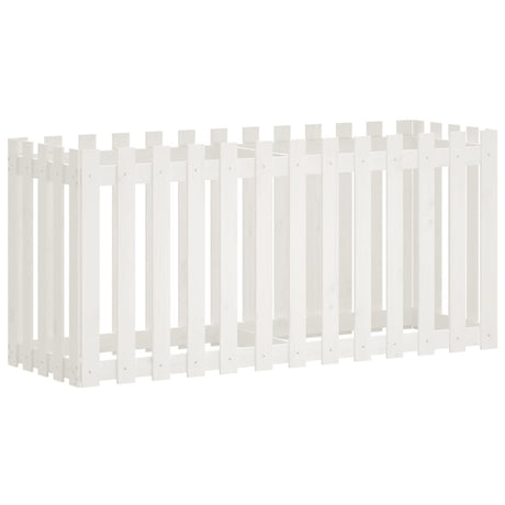 Vidaxl planter Insent Hek Design 150x50x70 cm fyrretræ hvid