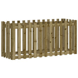 Vidaxl planter indsat HEK -design 150x50x70 cm imprægneret træ