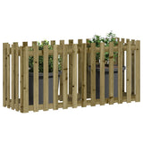 Vidaxl planter indsat HEK -design 150x50x70 cm imprægneret træ