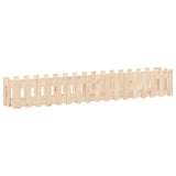 Vidaxx planter hævet med hegndesign 200x30x30 cm fyrretræ