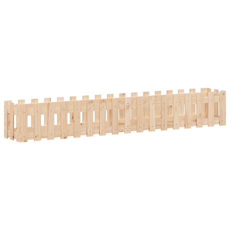 Vidaxx planter hævet med hegndesign 200x30x30 cm fyrretræ