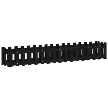 Vidaxl planter Insent HEK Design 200x30x30 cm fyrretræ sort