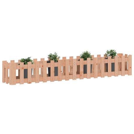 Vidaxxl planter hævet hegndesign 200x30x30 cm solid Douglas Wood