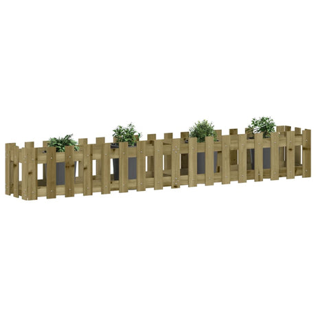 Vidaxl Planter Insented Hek Design 200x30x30 cm Imprægneret træ