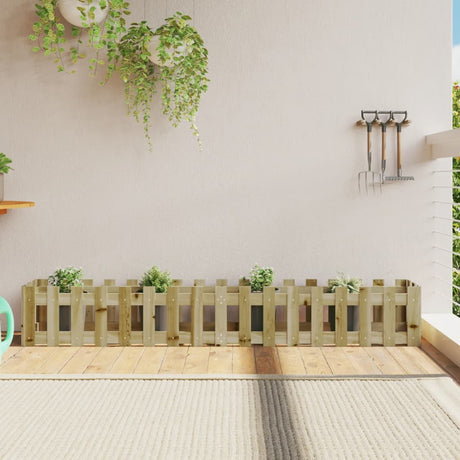 Vidaxl Planter Insented Hek Design 200x30x30 cm Imprægneret træ