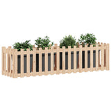 Vidaxx planter hævet med hegndesign 200x50x50 cm fyrretræ