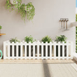 Vidaxx planter hævet hegndesign 200x50x50 cm fyrretræ hvid