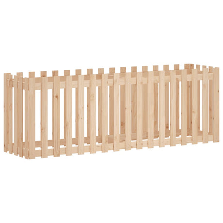 Vidaxl planter hævet med hegndesign 200x50x70 cm fyrretræ