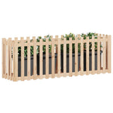 Vidaxl planter hævet med hegndesign 200x50x70 cm fyrretræ