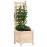 Vidaxl Planter med Rack 39x39.5x114 cm Solid fyrretræ