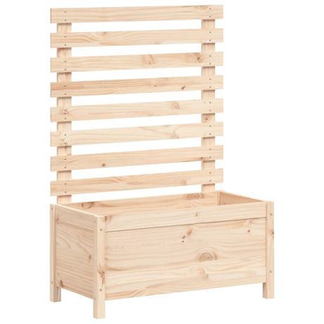 Vidaxl Planter med Rack 79x39.5x114 cm Solid fyrretræ