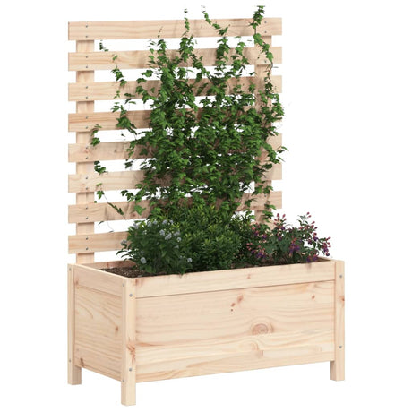Vidaxl Planter med Rack 79x39.5x114 cm Solid fyrretræ