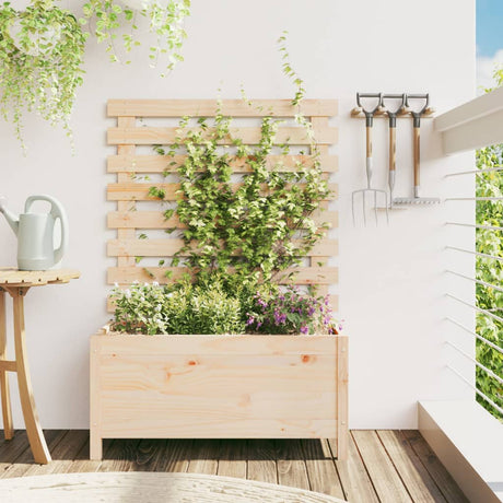 Vidaxl Planter med Rack 79x39.5x114 cm Solid fyrretræ