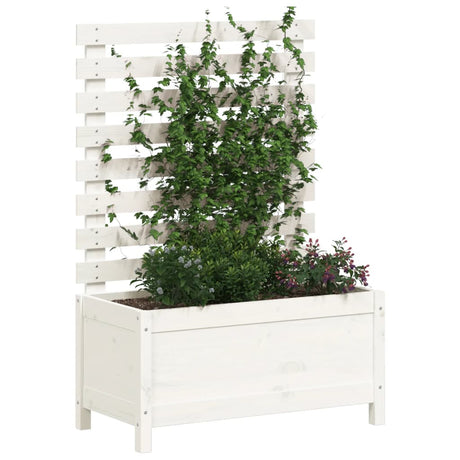 VIDAXX PLANTER MED RACK 79X39.5X114 CM SOLID PINE WOD HVID