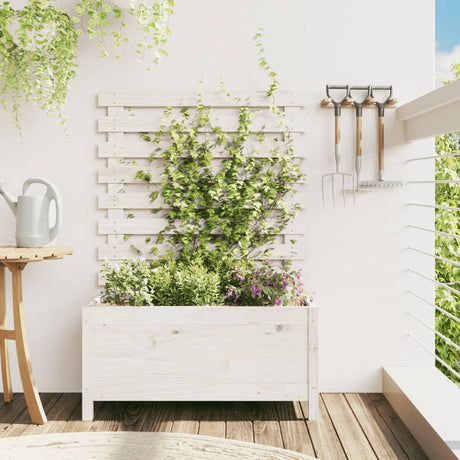 VIDAXX PLANTER MED RACK 79X39.5X114 CM SOLID PINE WOD HVID
