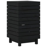 Vidaxl vaskeri kurv 44x44x76 cm Solid fyrretræ sort