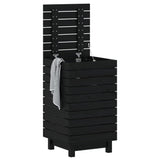 Vidaxl vaskeri kurv 44x44x76 cm Solid fyrretræ sort