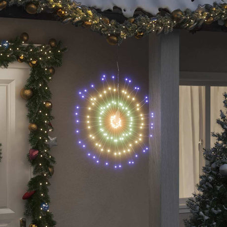 Vidaxl julebelysning fyrværkeri 140 Multi -farvede LED'er 17 cm