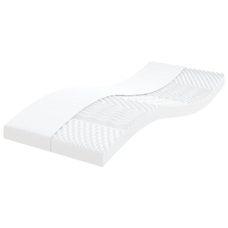 Vidaxl schuimmatras 7 zones hardheid 20 ild 90x190 cm wit
