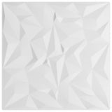 Vidaxl 24 St vægpaneler Amethyst 6 m² 50x50 cm XPS White