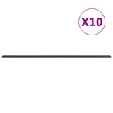 Vidaxl hegn poster 10 stk 200 cm stålgrå