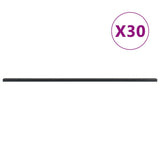 Vidaxl hegn poster 30 stk 200 cm stålgrå