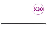 Vidaxl hegn poster 30 stk 220 cm stålgrå