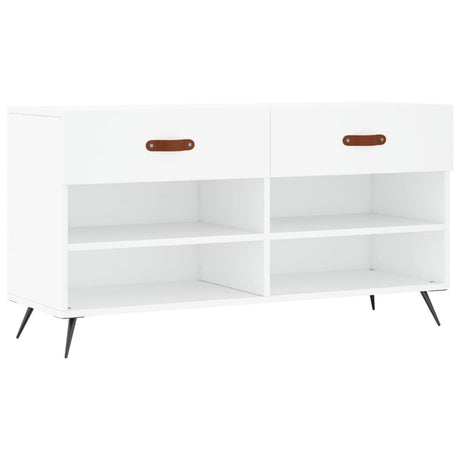 Vidaxx Shoe Bench 102x35x55 cm konstrueret træhvide