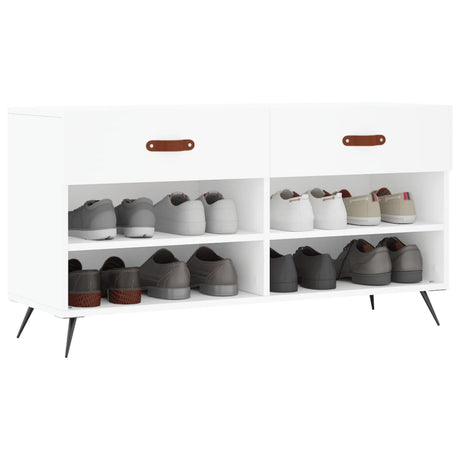 Vidaxx Shoe Bench 102x35x55 cm konstrueret træhvide