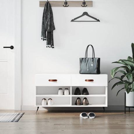 Vidaxx Shoe Bench 102x35x55 cm konstrueret træhvide