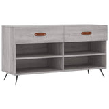 Vidaxl Shoe Sofa 102x35x55 cm Forarbejdet trægrå sonoma eg Farve
