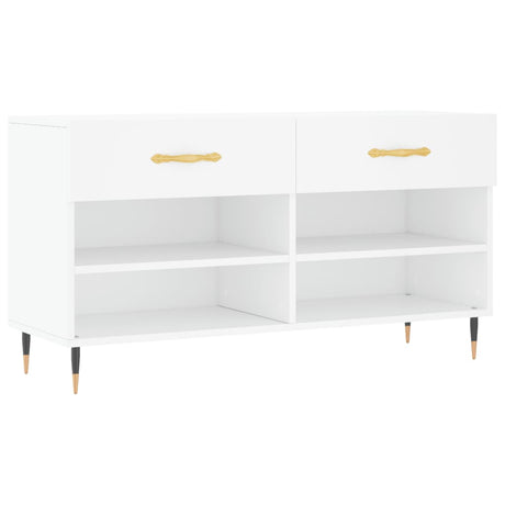 Vidaxx Shoe Bench 102x35x55 cm konstrueret træhvide