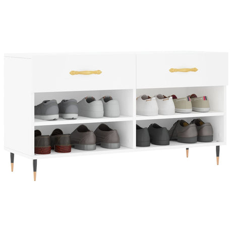 Vidaxx Shoe Bench 102x35x55 cm konstrueret træhvide