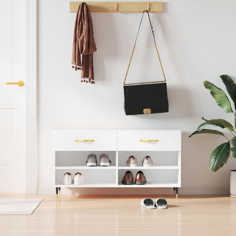 Vidaxx Shoe Bench 102x35x55 cm konstrueret træhvide