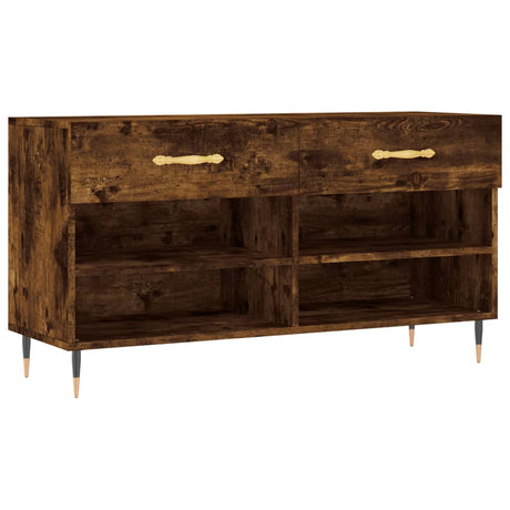 Vidaxx sko bænk 102x35x55 cm forarbejdet træ, røget eg