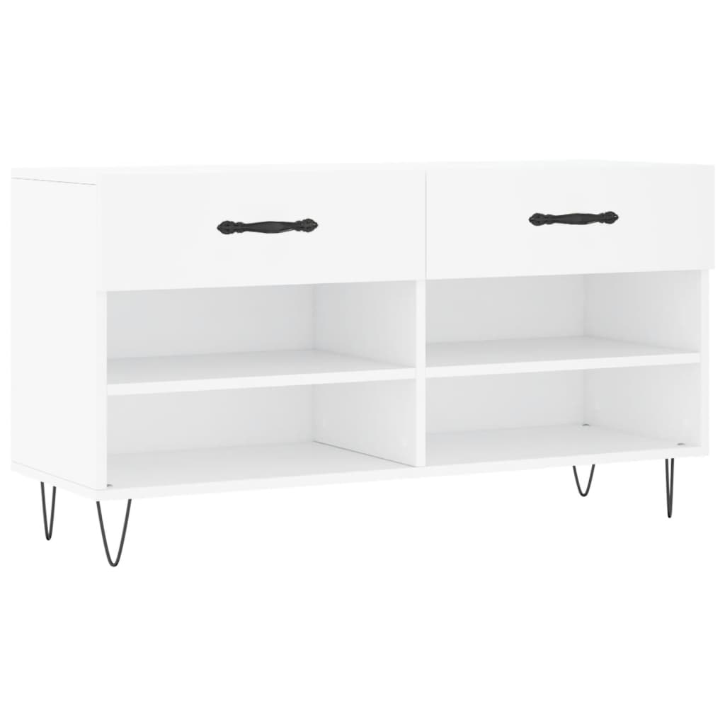 Vidaxl sko sofa 102x35x55 cm forarbejdet træhvide