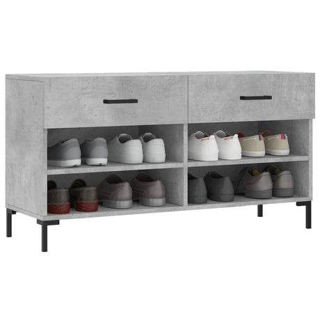 Vidaxl sko sofa 102x35x55 cm behandlet træbetonpris