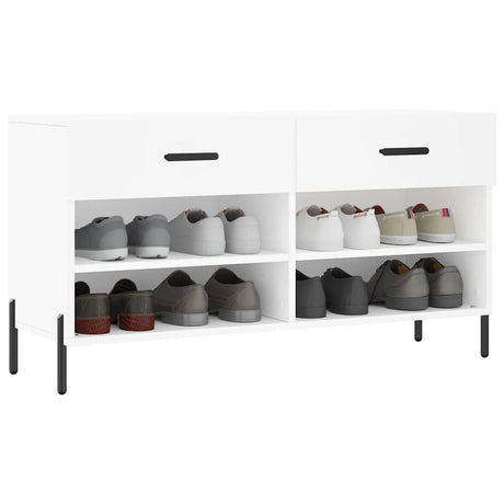 Vidaxx Shoe Bench 102x35x55 cm konstrueret træhvide