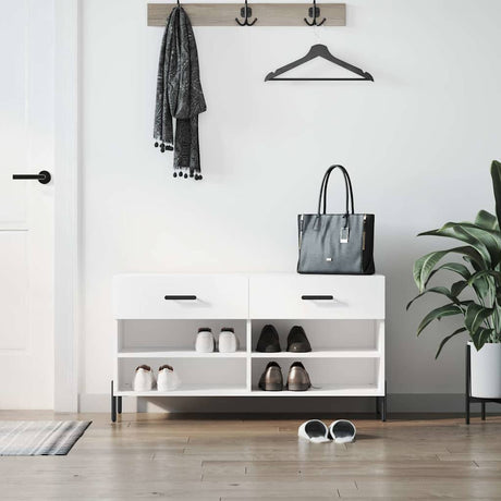 Vidaxx Shoe Bench 102x35x55 cm konstrueret træhvide