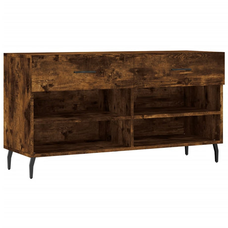 Vidaxx sko bænk 102x35x55 cm forarbejdet træ, røget eg
