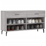 Vidaxx sko bænk 102x35x55 cm konstrueret træ grå sonoma eg farve