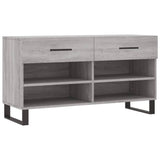 Vidaxl Shoe Sofa 102x35x55 cm Forarbejdet trægrå sonoma eg Farve