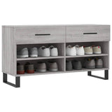 Vidaxl Shoe Sofa 102x35x55 cm Forarbejdet trægrå sonoma eg Farve