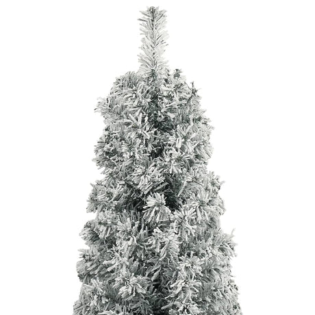 Vidaxl Kunstkerstboom smal med standard og sne 270 PVC