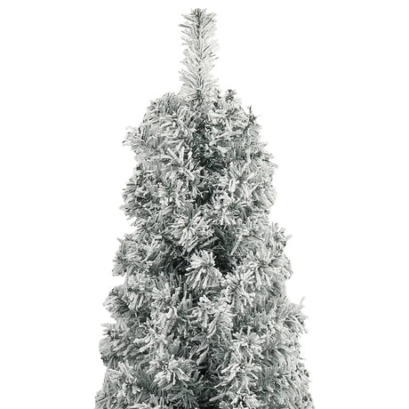 Vidaxl Kunstkerstboom smal med standard og sne 300 cm PVC