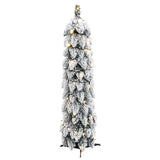 Vidaxx kunstigt juletræ med belysning og sne 45 LED'er 90 cm